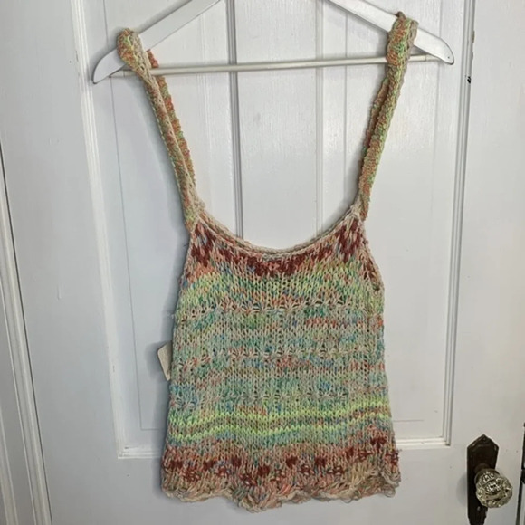 Free People Palmetto Tank in Candied Dream Combo New with Tag W-581 Size S - Picture 9 of 12